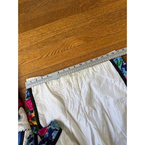 Vintage Womens' 80s/90s Floral Nylon Tracksuit Size M/L - Picture 11 of 11